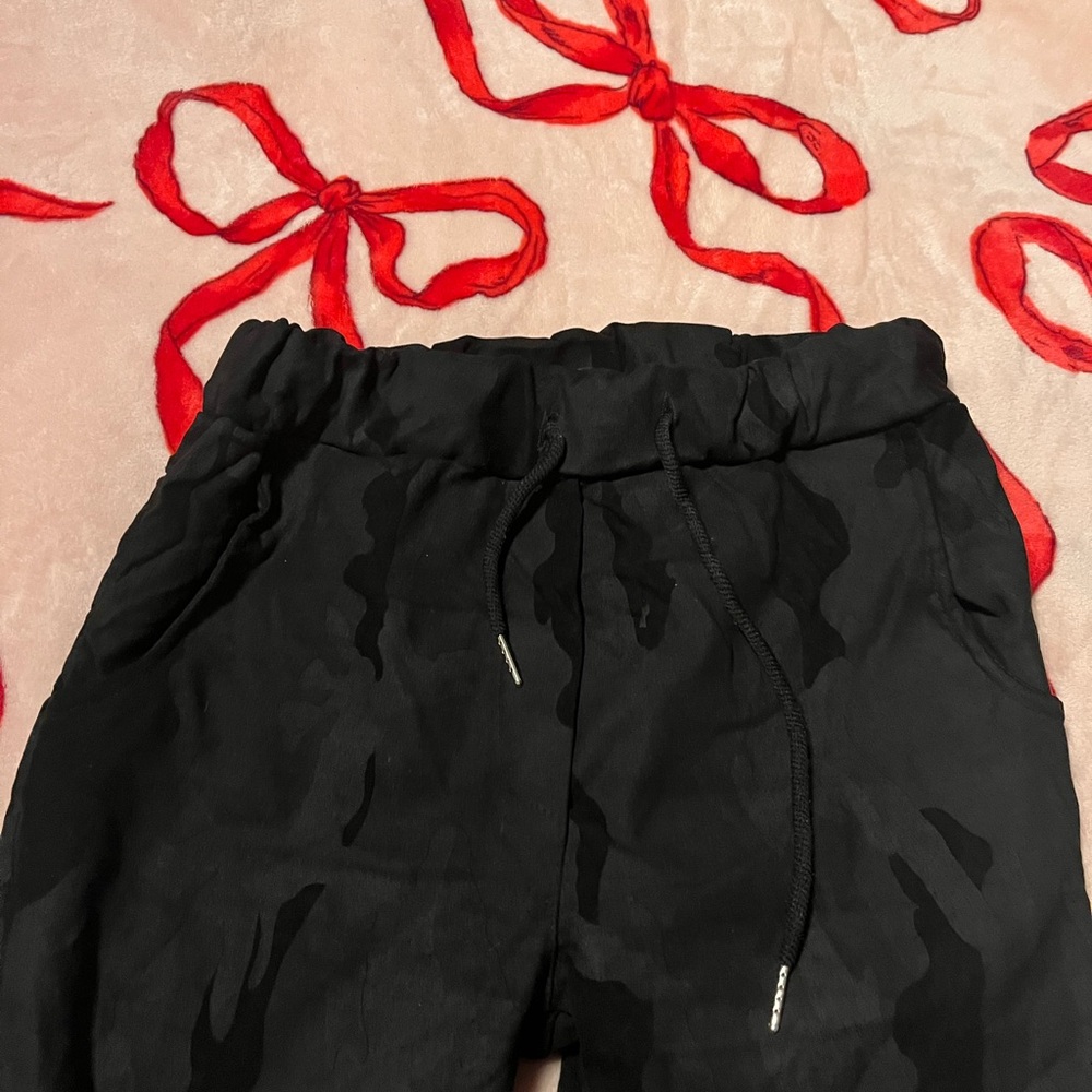 Black Camouflage Jogger Pants